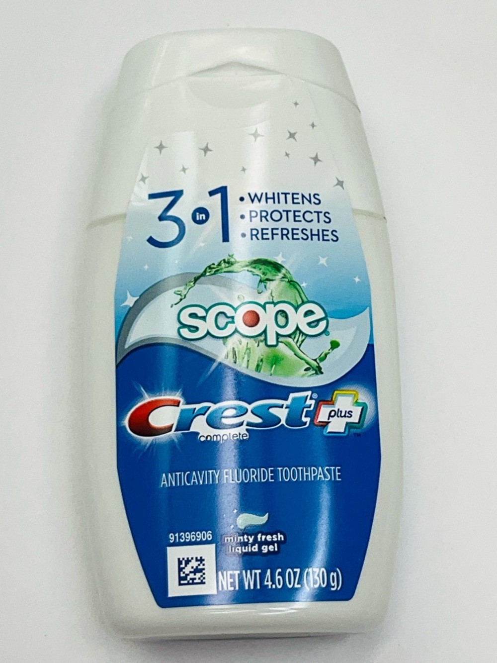 🌼4/$10🌼 NEW Crest + Scope 3-in-1 Anticavity Fluoride Toothpaste 4.6oz - 1 Bottle